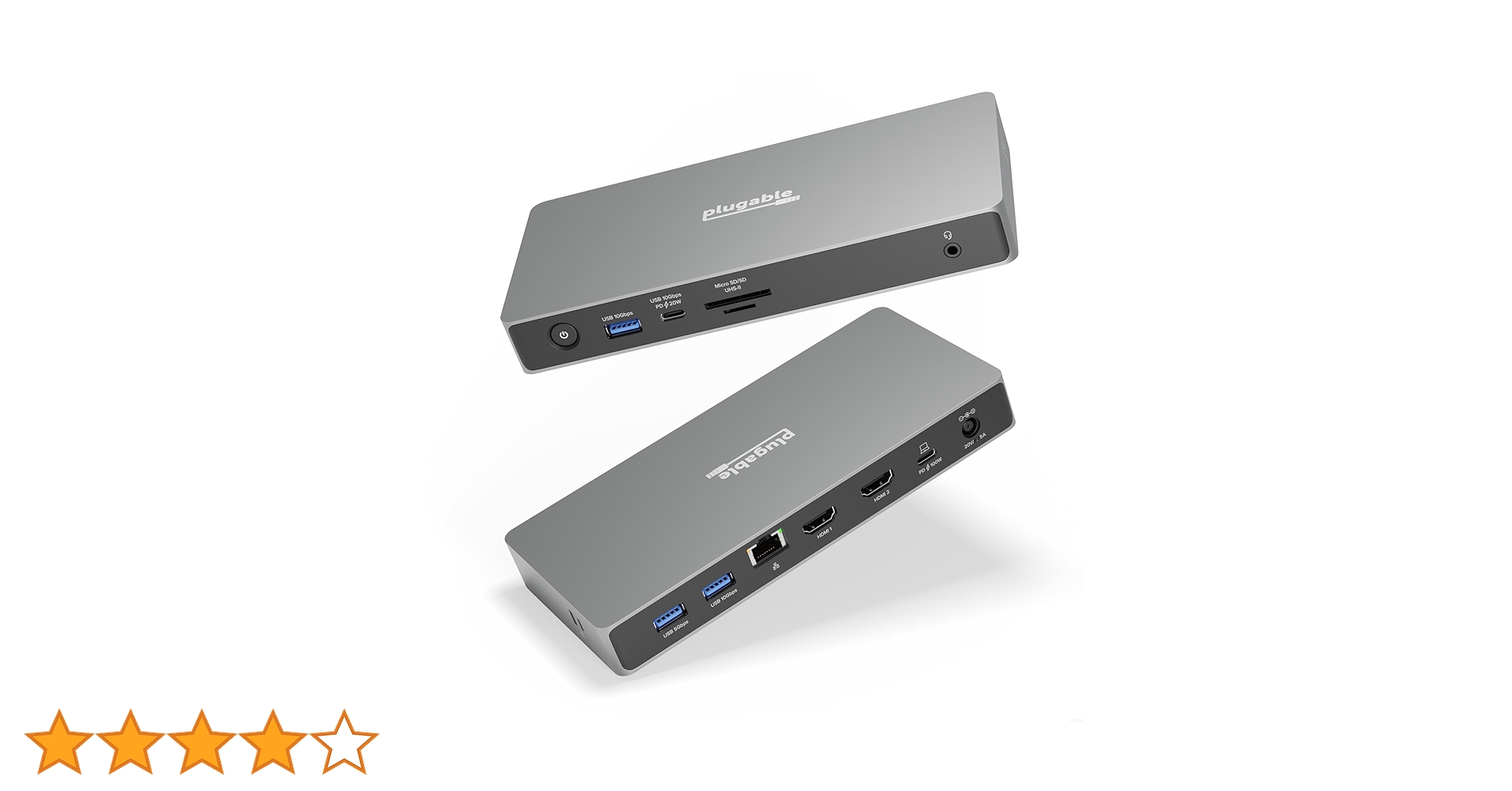 Plugable USB C Docking Station - Versatile 11-in-1 Connectivity